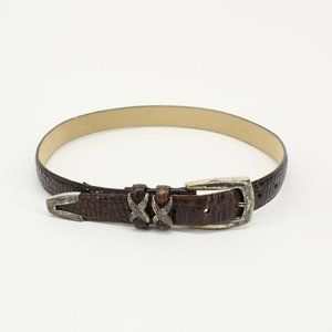 Vintage Brighton Croc Leather Belt